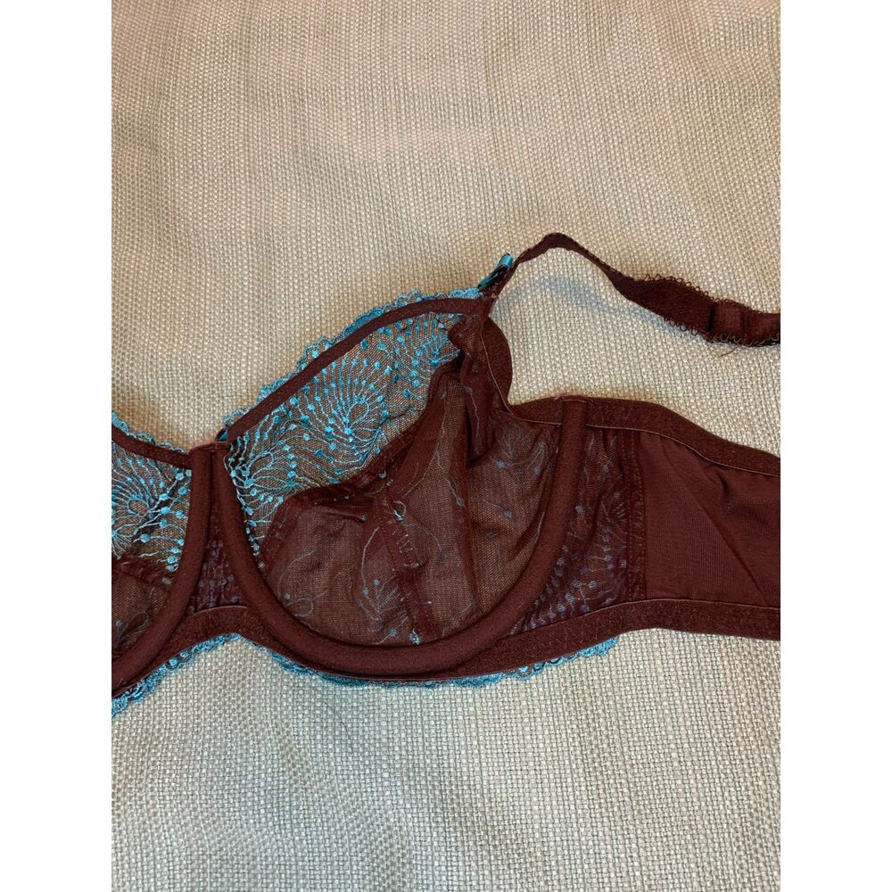 Fit Fully Yours Bra Brown and Green Size 34F - Picture 8 of 16